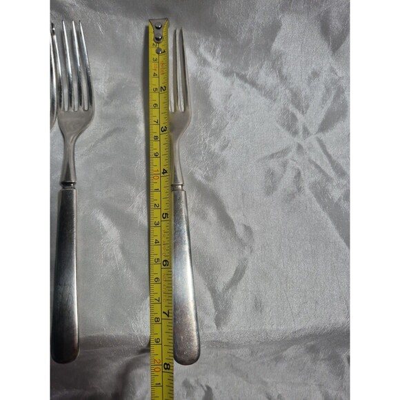 Vintage RUDISILL BROS. 12 DWT., Silverplate Set OF 3 Forks RARE - Picture 11 of 11